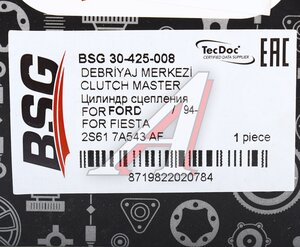 Изображение 6, BSG30425008 Цилиндр сцепления главный FORD Fiesta BSG