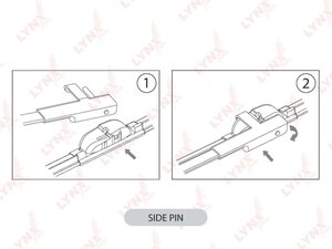 Изображение 2, XF5348S Щетка стеклоочистителя 530/480мм бескаркасная комплект LYNX