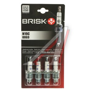 Изображение 1, N19C Свеча зажигания ЗМЗ-402, ЗИЛ BRISK SUPER комплект