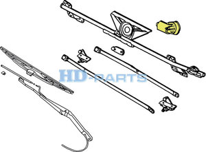 Изображение 4, 318448 Мотор-редуктор стеклоочистителя SCANIA 4 series HD-PARTS