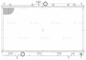 Изображение 4, LRC1157 Радиатор MITSUBISHI Lancer (03-13) охлаждения двигателя LUZAR