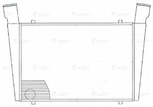 Изображение 4, LRIC0337 Охладитель КАВЗ-4238, 4235 наддувного воздуха алюминиевый LUZAR