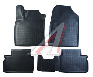 Изображение 1, NPA11-C43-056 Коврик салона KIA Ceed (18-) полиуретан черный (4 предм.) NORPLAST