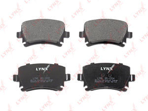 Изображение 1, BD1204 Колодки тормозные AUDI A4 (04-08) задние (4шт.) LYNX