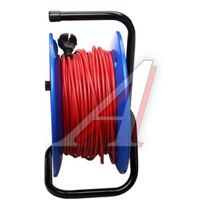 Изображение 2, *YKKsm50m-4g(6A) Удлинитель сетевой 50м 6А 1300Вт 4 гнезда (катушка) КОСМОС