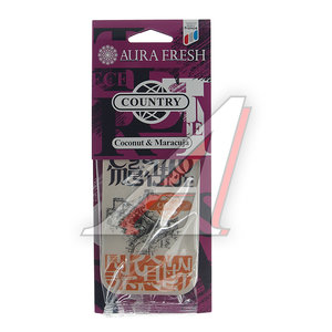 Изображение 1, 23022 Ароматизатор подвесной картонный (coconut&maracuja) Country AURA FRESH