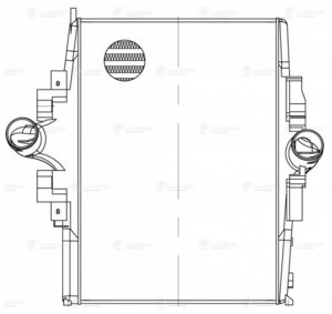 Изображение 5, LRIC15703 Интеркулер КАМАЗ-5490 MERCEDES Axor (02-) LUZAR