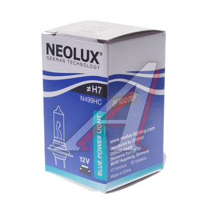 Изображение 2, N499HC Лампа 12V H7 80W PX26d 5000K 1500лм Blue Power Light NEOLUX