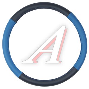 Изображение 1, VT-45S-4 Оплетка руля (XXL) 45см экокожа черно-синяя ВИТА ТРАК