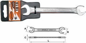 Изображение 1, 37224 Ключ рожковый 22х24мм Professional АВТОДЕЛО