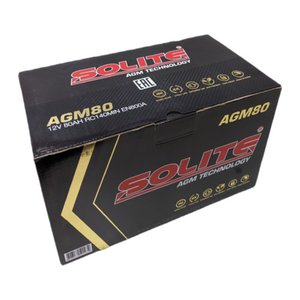 Изображение 6, 6СТ80(0) AGM80L Аккумулятор SOLITE AGM 80А/ч обратная полярность