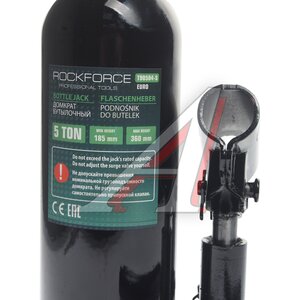 Изображение 2, RF-T90504S-EURO Домкрат бутылочный 5т 185-360мм с клапаном в кейсе ROCKFORCE