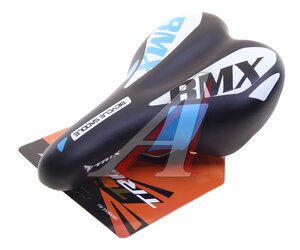 Изображение 1, HF-AZ-5593 Седло велосипедное детское 230x145мм с замком черно-синее Bmx Style