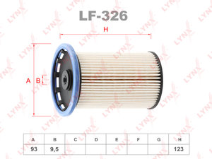 Изображение 1, LF326 Фильтр топливный VW Touareg (10-) LYNX
