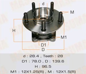 Изображение 2, MW-41501 Ступица MAZDA CX-7, CX-9 (07-) задняя с подшипником MASUMA