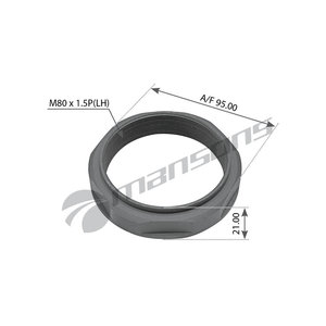 Изображение 1, 100.013 Гайка MERCEDES ступицы задней (M80x1.5) MANSONS