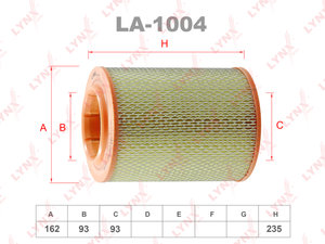 Изображение 1, LA1004 Фильтр воздушный VW T4 (90-03) LYNX