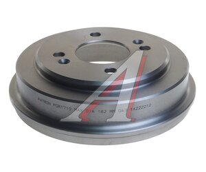 Изображение 2, PDR1710 Барабан тормозной KIA Picanto (04-) задний (без АБС) (1шт.) PATRON