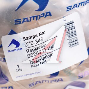 Изображение 3, 070345 Гайка BPW (14т) ступицы (M60х2) SAMPA