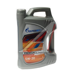 Изображение 1, 2389907291 Масло моторное Premium L SL/CF 5W30 п/синт.5л GAZPROMNEFT