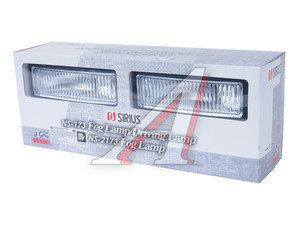 Изображение 4, NS-173W(F) Фара противотуманная 12V 158х69мм белая комплект SIRIUS