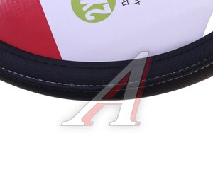 Изображение 2, S01102492 Оплетка руля (XXL) 45-47см черная экокожа SKYWAY