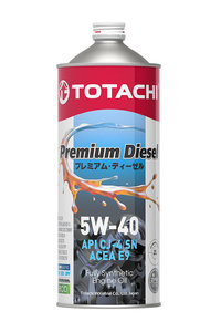 Изображение 1, 11701 Масло дизельное PREMIUM DIESEL CJ-4/E9/SM/A3/B4 5W40 синт.1л TOTACHI