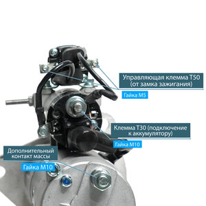 Изображение 2, IMS201105 Стартер МАЗ, УРАЛ дв.ЯМЗ-650, 651 24В ISKRAMOTOR