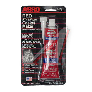 Изображение 1, 11-AB-R Герметик прокладка красный термостойкий 85г (США) ABRO