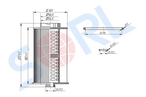 Изображение 7, RL6141BC26 Фильтр топливный КАМАЗ-5490 грубой очистки SORL