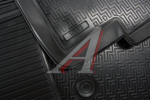 Изображение 2, 12803001 Коврик салона KIA Rio 4 седан, хетчбек (11-) полиуретан черный (5 предм.) RIVAL