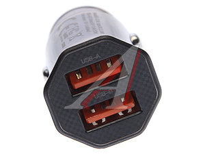 Изображение 2, CC49 Black Устройство зарядное в прикуриватель 2USB 12V черное XO