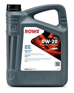 Изображение 1, 20134-0050-99 Масло моторное HIGHTEC SYNT RS HC 0W20 синт.5л ROWE