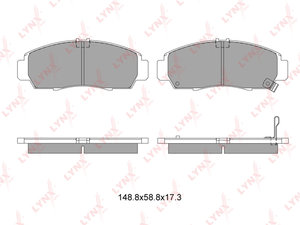 Изображение 2, BD3408 Колодки тормозные HONDA Civic (01-) передние (4шт.) LYNX