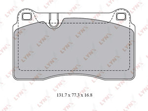Изображение 1, BD8028 Колодки тормозные VW Touareg (05-) передние (4шт.) LYNX