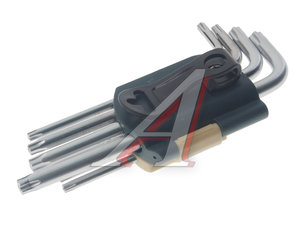 Изображение 2, RF-50913 Набор ключей TORX TS10-TS50 Г-образных 5-лучевых 9 предметов с отверстием в держателе ROCKFORCE