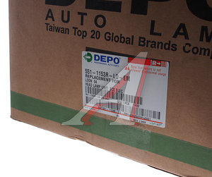 Изображение 3, 551-1153R-LD-EM Фара RENAULT Logan (04-) правая DEPO