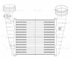 Изображение 4, LRIC 1804 Интеркулер VW Passat (00-) SKODA Superb (08-) LUZAR