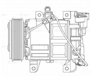 Изображение 4, LCAC 1432 Компрессор NISSAN X-Trail (14-) кондиционера LUZAR