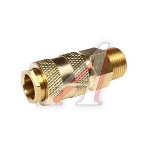 Изображение 1, BSE1-3SM Переходник для компрессора M3/8" быстросъемный с клапаном наружная резьба