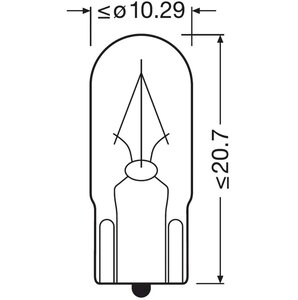 Изображение 6, 2840 Лампа 24V W2W W2.1x9.5d OSRAM