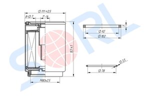 Изображение 4, RL6141BC47 Фильтр топливный RENAULT Kerax, Magnum VOLVO FH12, FH16 SORL