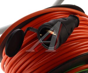 Изображение 4, RP-1e-3x1.5-50m Удлинитель сетевой 50м 16А 3500Вт 1 гнездо с заземлением (катушка) ЭРА