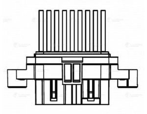 Изображение 7, LFR03631 Резистор УАЗ-3163 отопителя добавочный (тип Sanden) LUZAR