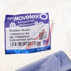 Изображение 3, 1780680035-MX Втулка SITRAK HOWO стабилизатора заднего (сайлентблок) MOVELEX
