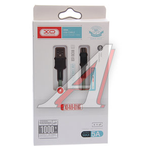 Изображение 2, NB-Q166 Green Кабель micro USB 5A 1м зеленый XO