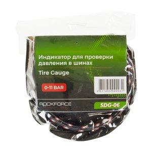 Изображение 2, RF-SDG-06 Манометр шинный механический 11атм. с гибким шлангом ROCKFORCE