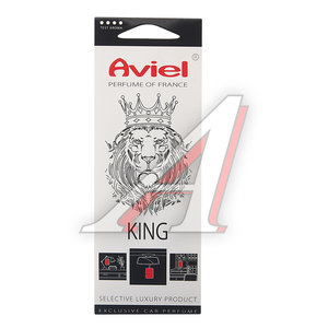 Изображение 1, 31891 Ароматизатор подвесной картонный (King) Perfume of France AVIEL