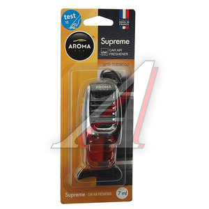 Изображение 1, 92049 Ароматизатор на дефлектор жидкостный (антитабак) 7мл "Supreme" AROMA CAR
