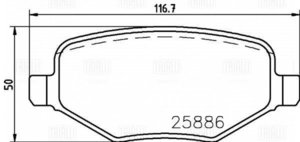 Изображение 2, PF4029 Колодки тормозные FORD Edge (07-14) задние (4шт.) TRIALLI